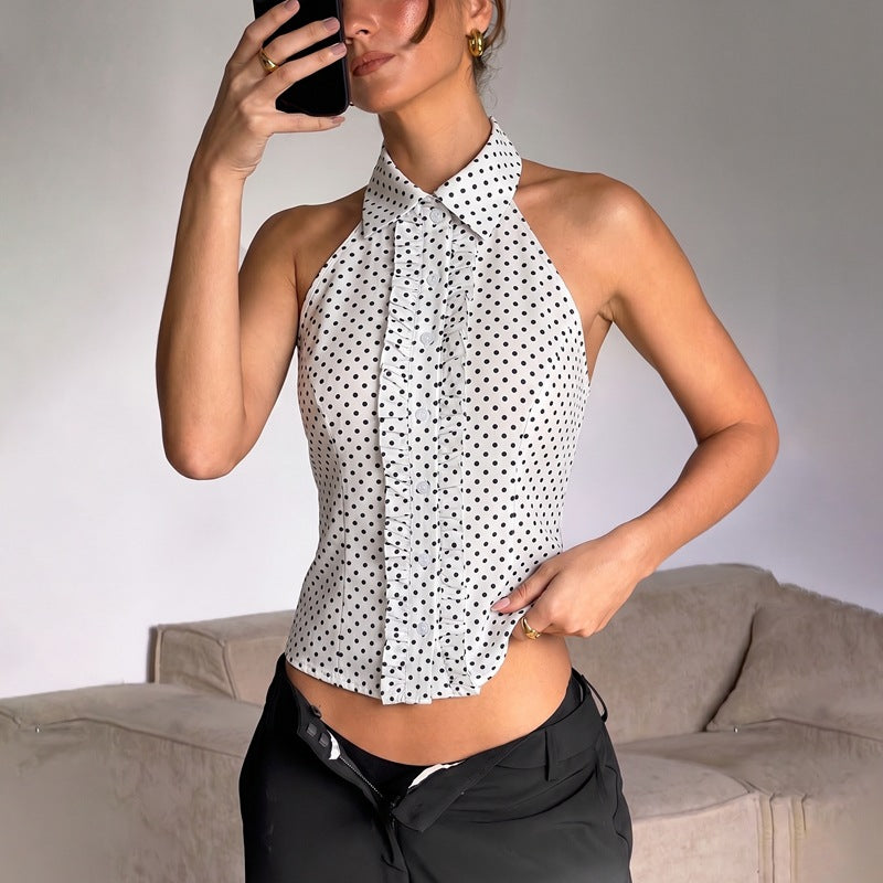 Damen Hemd mit Rüschendetails EB