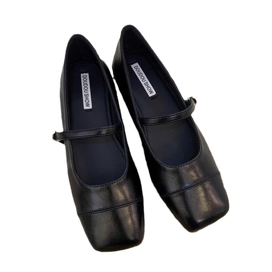 Damen Elegante Pumps mit bequemem Riemchendesign und breiter Sohle EB