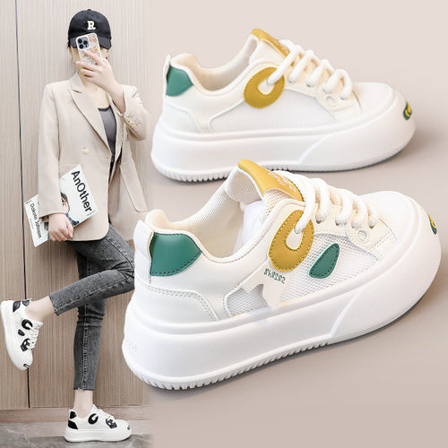 Damen luftige Sneaker mit atmungsaktivem Mesh-Obermaterial und rutschfester Sohle EB