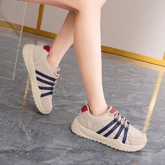 Damen sportliche Freizeitsneaker mit stabiler Sohle und atmungsaktivem Obermaterial EB