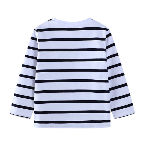 Jungen Langarmshirt mit verspielten Tierapplikationen EB