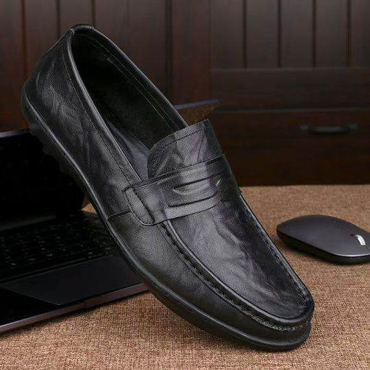 Herren Mokassins mit eleganter Nerzprägung EB