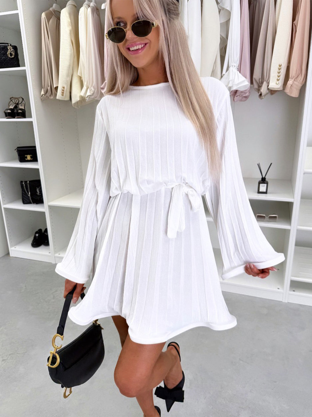 Damen asymmetrischer Maxi-Rock mit floralem Design und schwingendem Fall EB