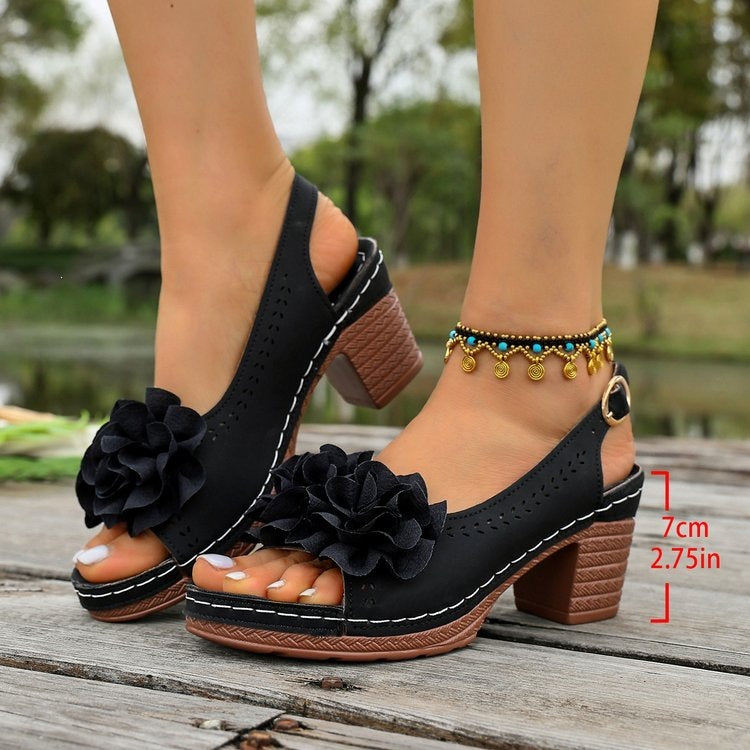 Damen Elegante und komfortable Slingback-Sandaletten EB
