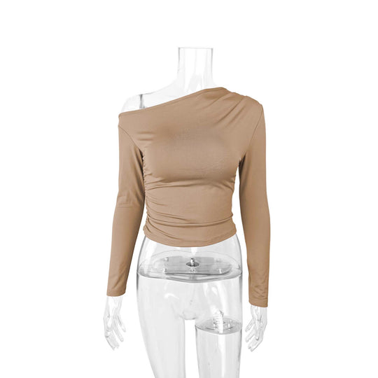 Damen Langarmshirt mit asymmetrischem Ausschnitt und figurformendem Schnitt EB