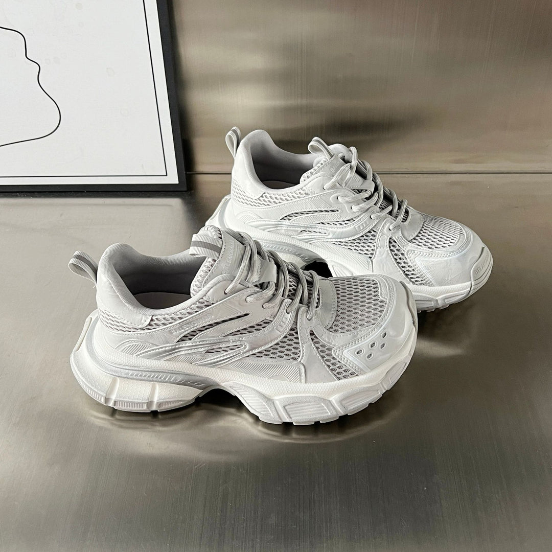 Damen Sportliche Chunky Sneakers mit atmungsaktivem Mesh und innovativem Dämpfungssystem EB