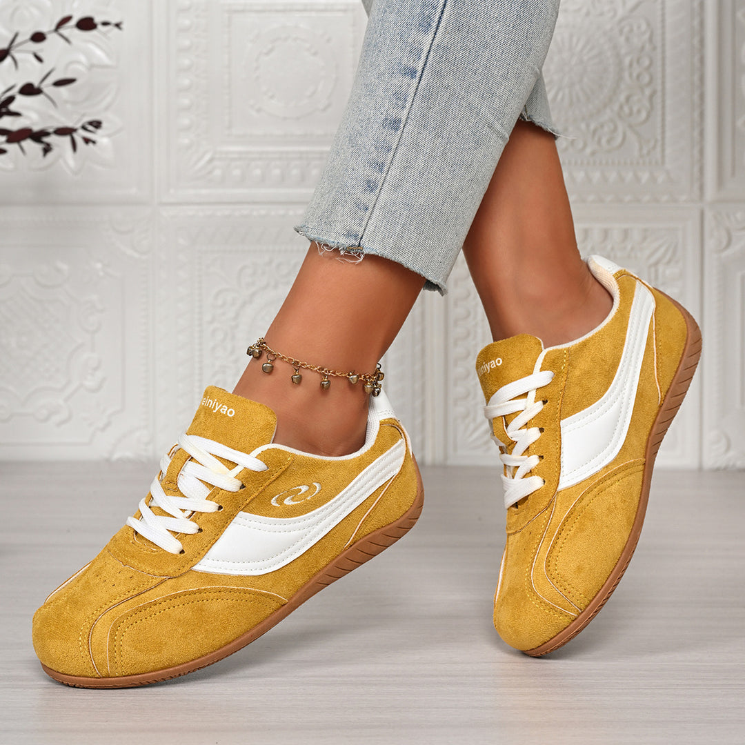 Damen Freizeitschuhe mit hochwertigem Veloursleder und rutschfester Gummisohle EB