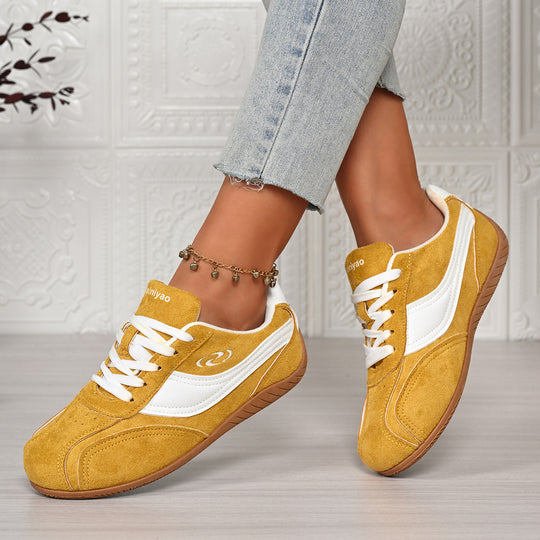 Damen Freizeitschuhe mit hochwertigem Veloursleder und rutschfester Gummisohle EB