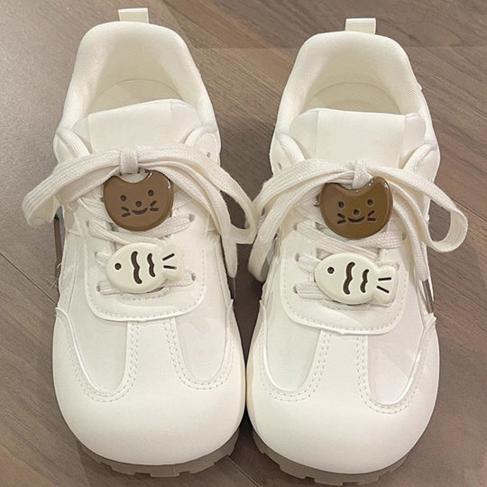 Damen Niedrigprofil Sneakers mit verspielten Motiv-Applikationen EB