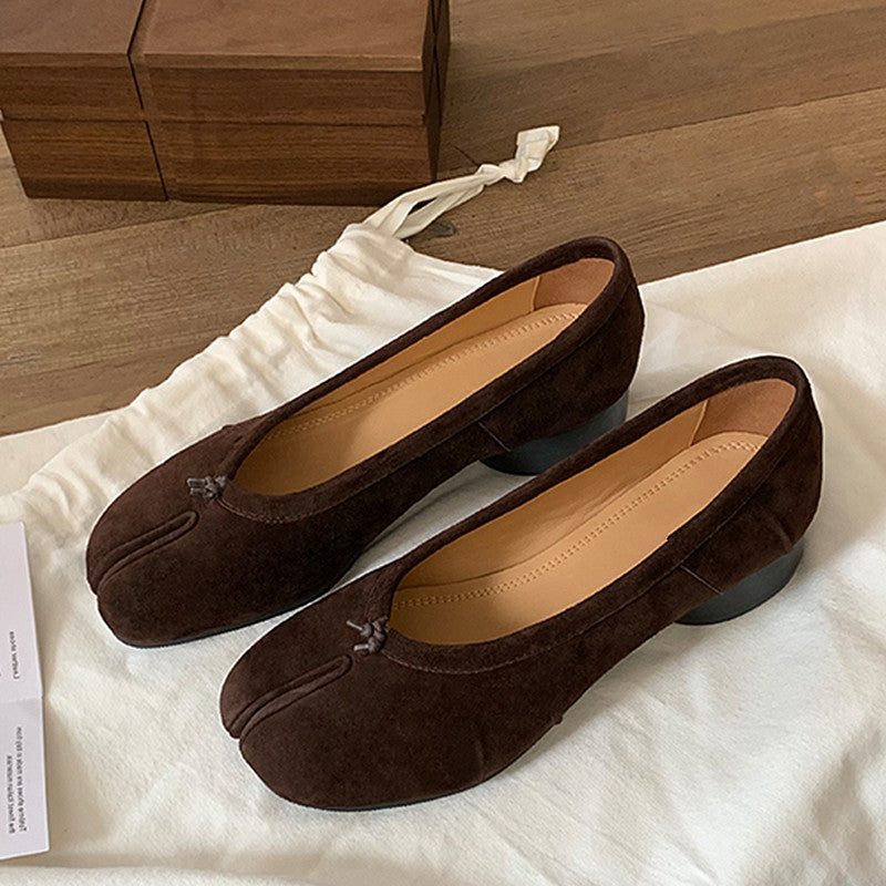 Damen elegante Mokassins mit innovativem Zehendesign EB
