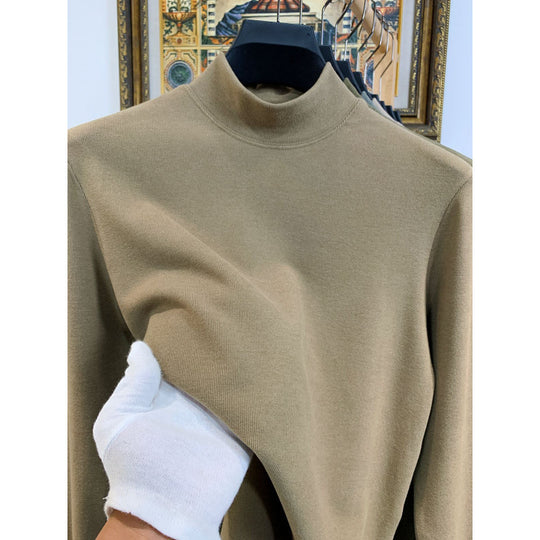 Damen Stehkragen Pullover aus weicher Baumwollmischung EB