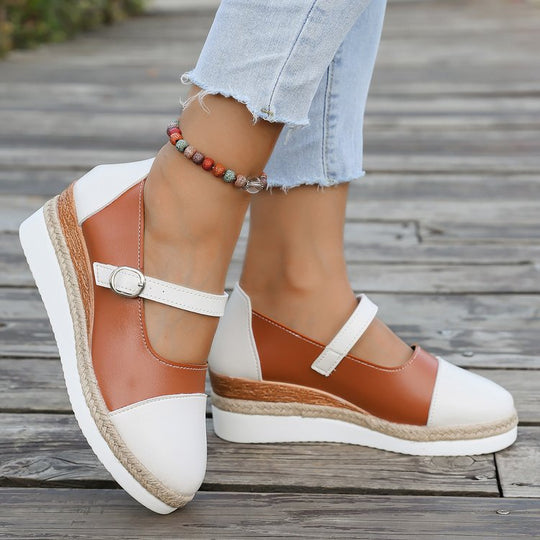 Damen modische und bequeme Sandaletten mit floralem Design EB