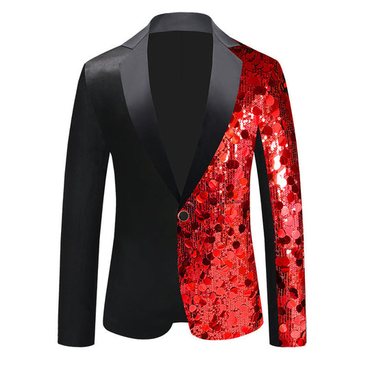 Herren Pailletten-Blazer mit einzigartigem Design und glamourösem Glanz EB