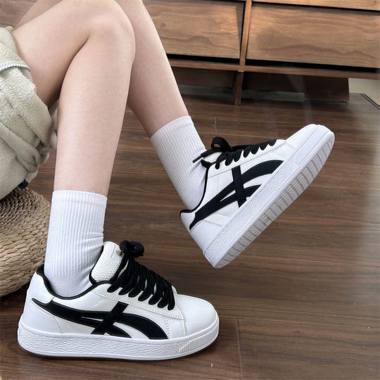 Damen Modische Sneakers mit hoher Gummisohle und atmungsaktivem Obermaterial EB