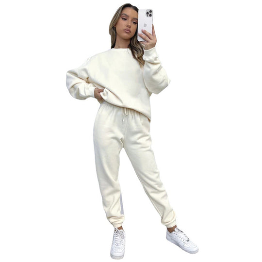 Damen bequeme Sweatshirt und Jogginghose Freizeitanzug EB