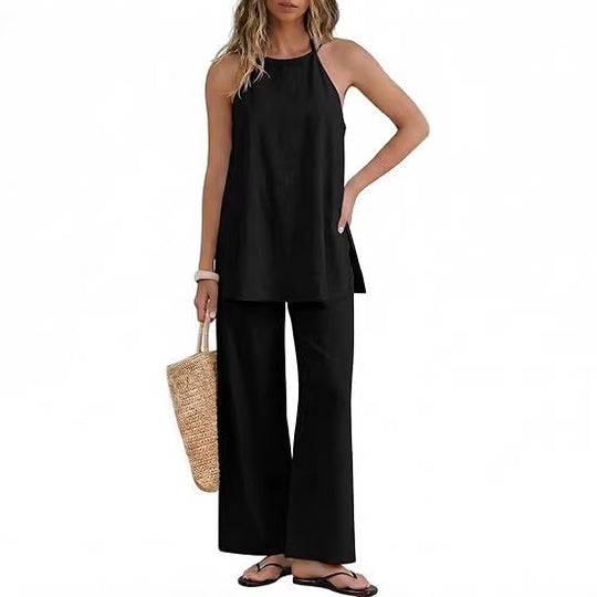 Damen Leichte und luftige Sommerhose mit Tanktop EB