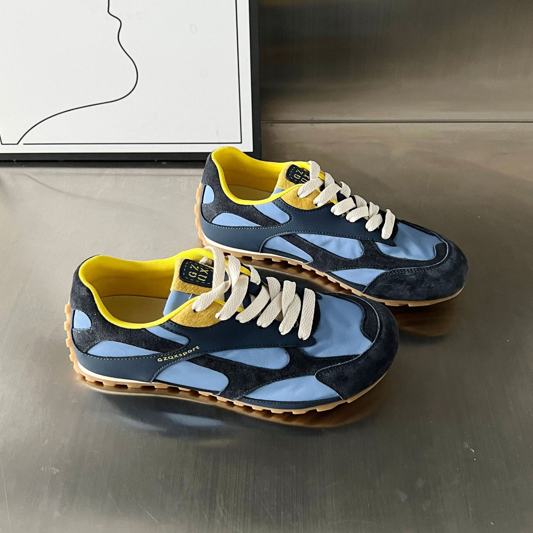 Damen Sportliche Freizeit-Sneaker mit atmungsaktiver Mesh-Oberfläche und stabiler Gummisohle EB