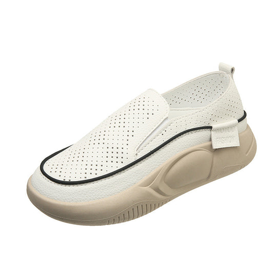 Damen Atmungsaktive Slip-On Sneakers mit perforiertem Obermaterial und rutschfester Sohle EB