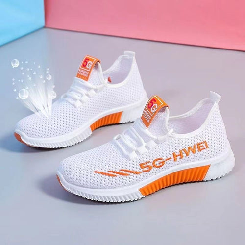 Damen Sportschuhe mit flexiblem Strickdesign und dämpfender Laufsohle EB