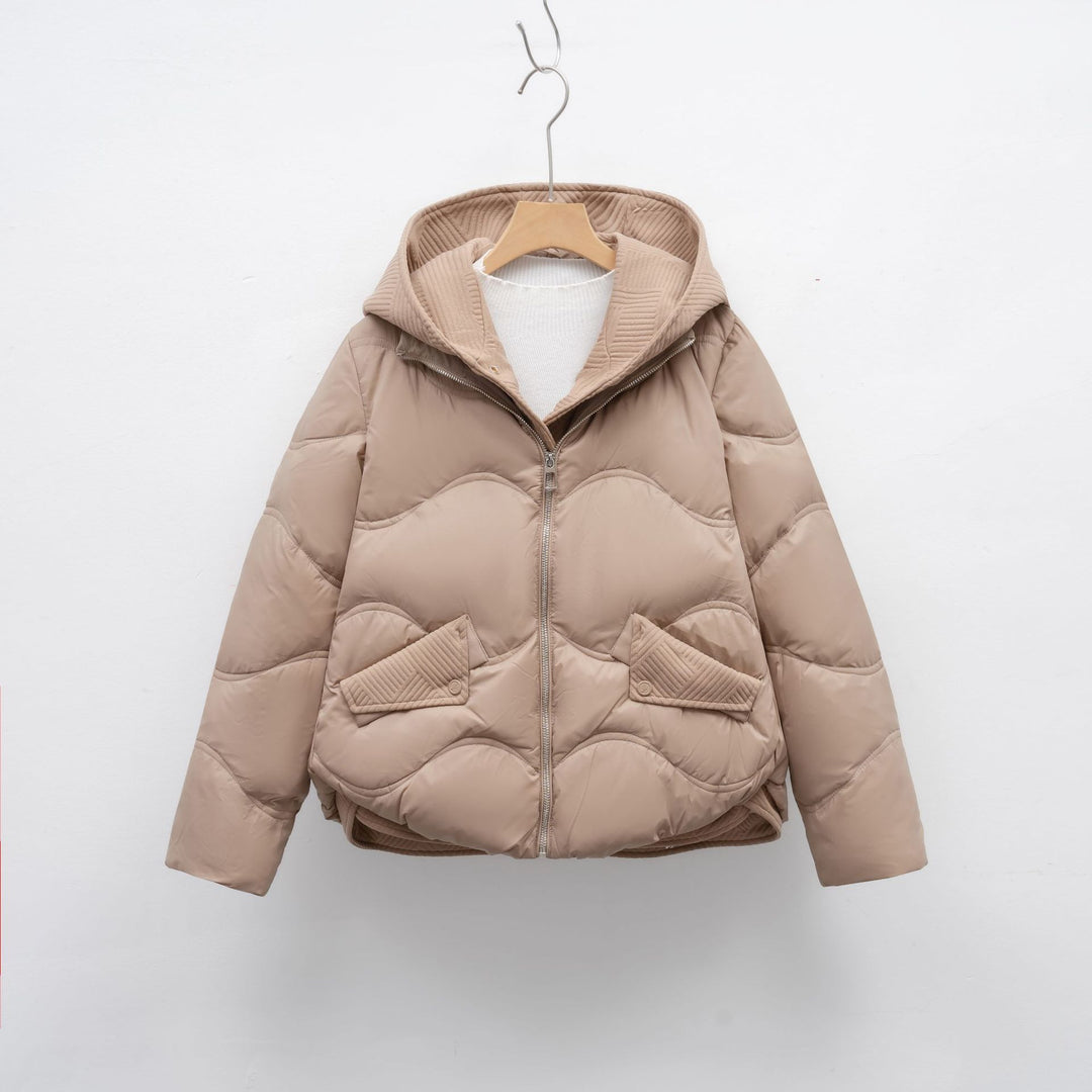 Damen Daunenjacke mit verstellbarem Kragen EB