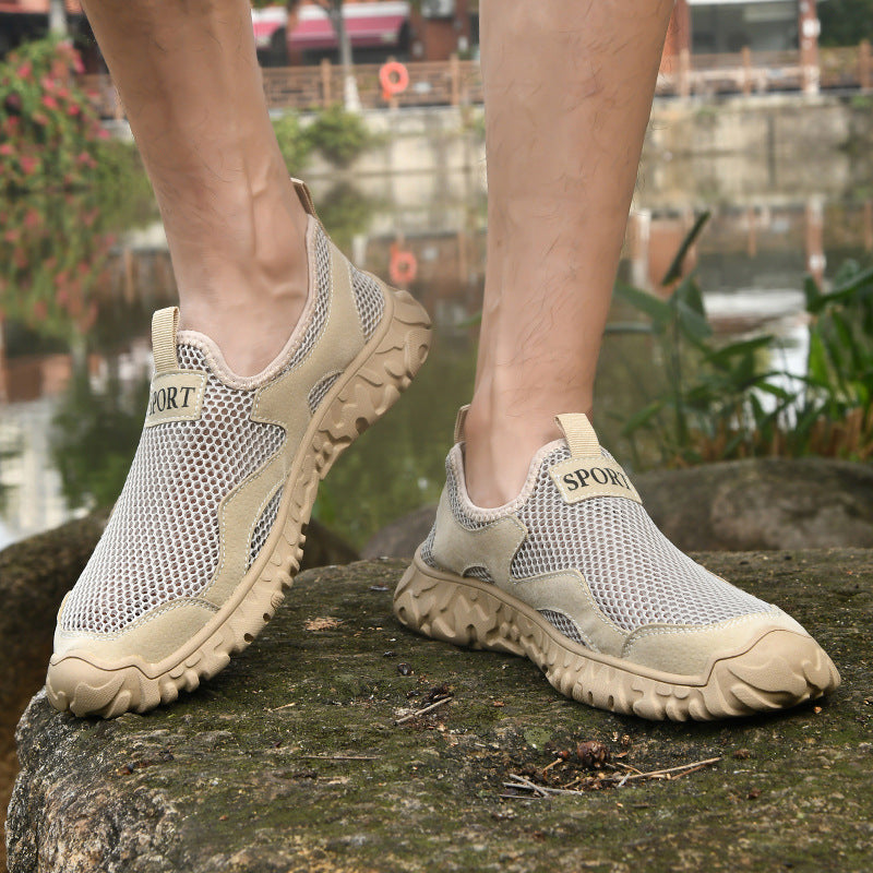 Herren Atmungsaktive Freizeit-Sneaker mit flexibler Gummisohle EB