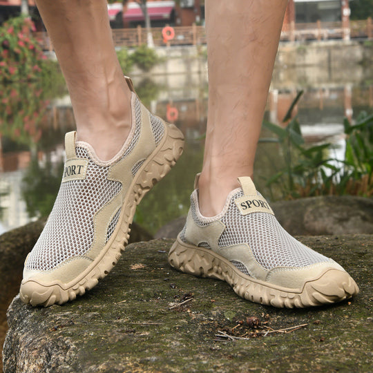 Herren Atmungsaktive Freizeit-Sneaker mit flexibler Gummisohle EB