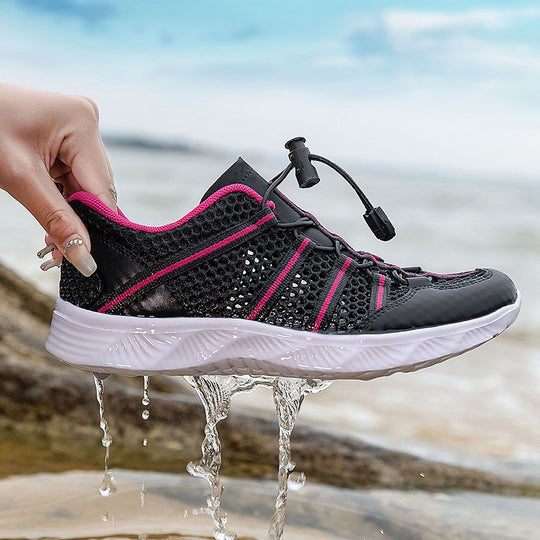 Damen Atmungsaktive Sport-Sneaker mit flexibler Schnürtechnologie EB