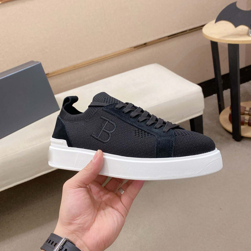 Damen Leichte Komfort Sneakers mit atmungsaktiver Strickoberfläche und flexibler Sohle EB