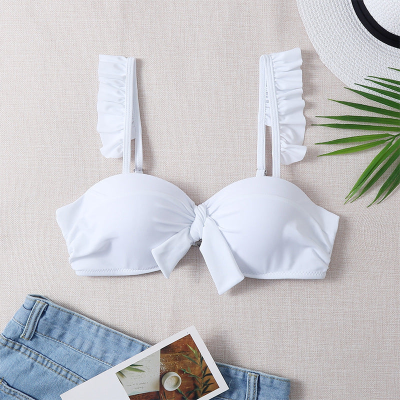 Damen Push-Up Bikinioberteil mit stilvollen Rüschendetails EB