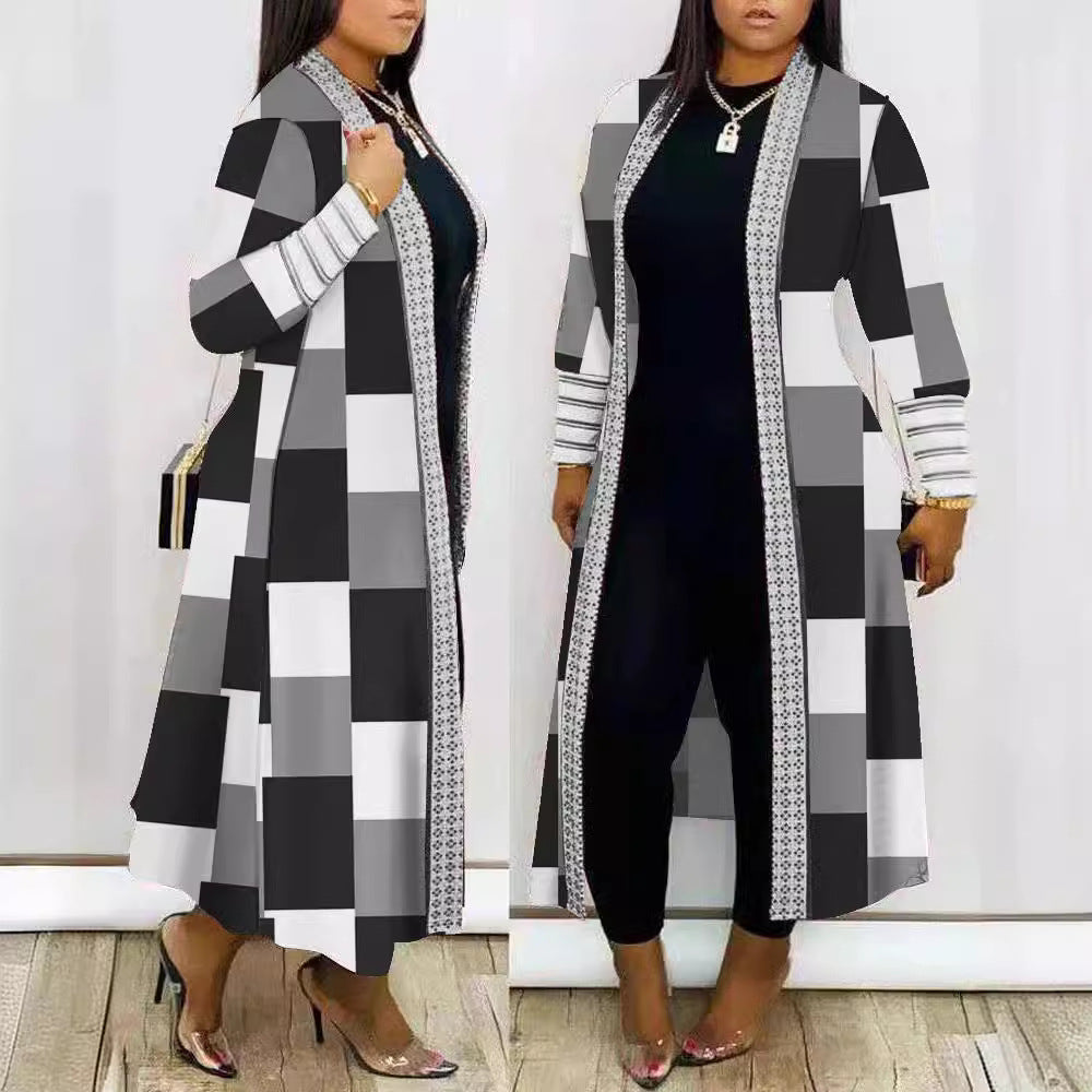 Damen modische lange Jacke EB
