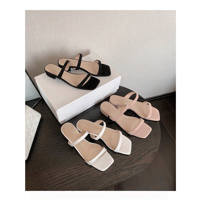 Damen Slingback Sandalen mit elegantem Absatz EB