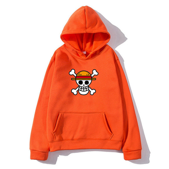 Damen Kapuzenpullover mit kreativem Piratenmotiv und bequemer Passform EB