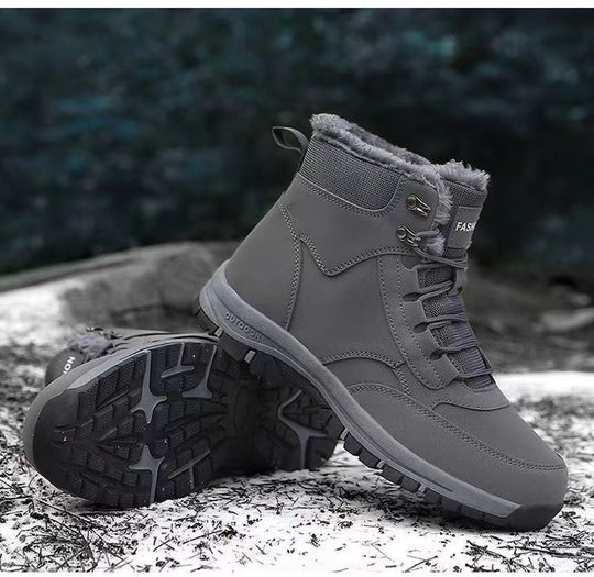 Damen gefütterte Winterstiefel mit rutschfester Profilsohle EB