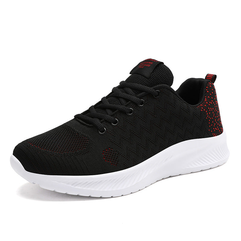 Damen Laufende Sneakers mit atmungsaktivem gestricktem Obermaterial und stoßdämpfender Sohle EB