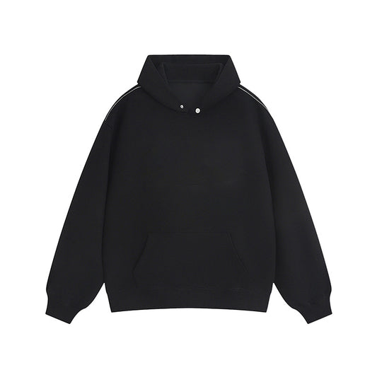 Damen Kapuzenpullover mit praktischen Druckknöpfen und Kängurutasche EB