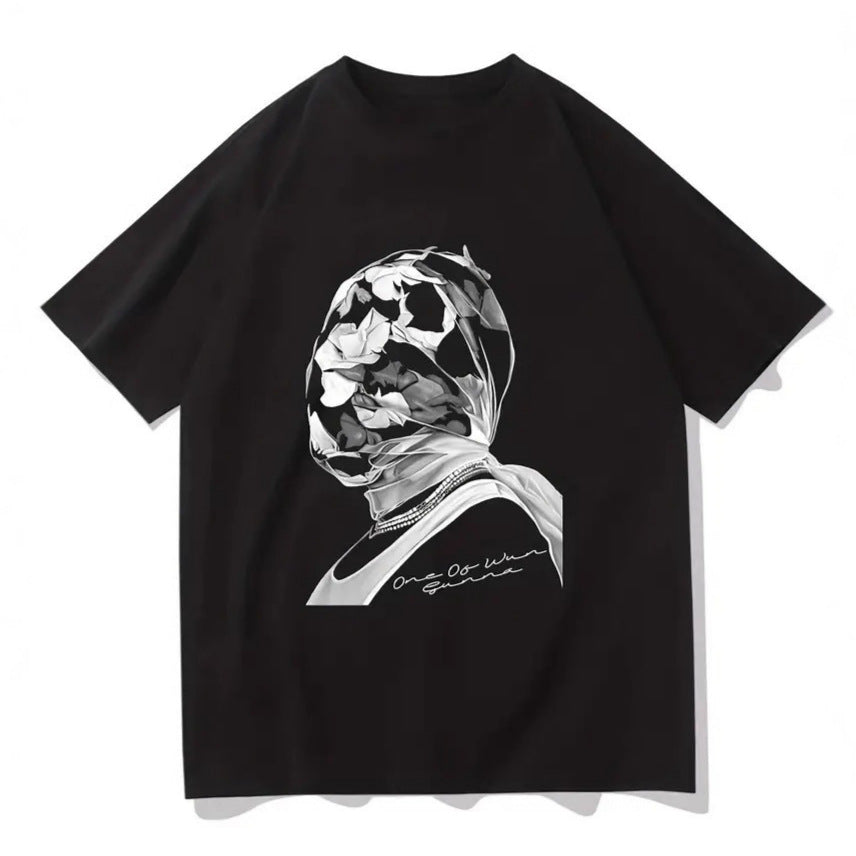 Damen T-Shirt mit künstlerischem Floral-Motiv und lässigem Schnitt EB