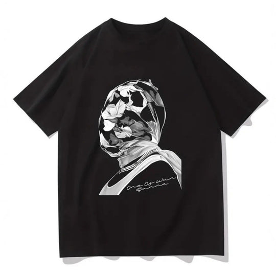 Damen T-Shirt mit künstlerischem Floral-Motiv und lässigem Schnitt EB