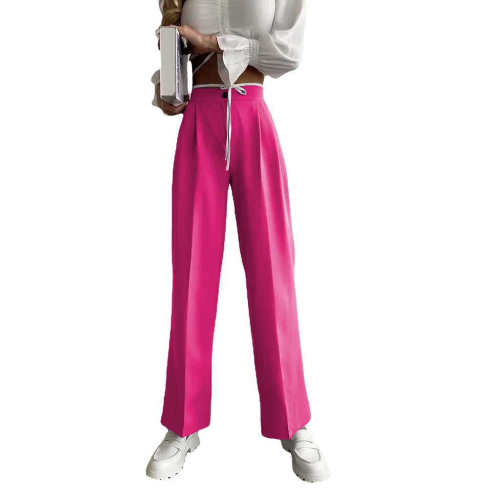 Damen Weite Palazzo-Hose mit elastischem Bund und praktischen Taschen EB