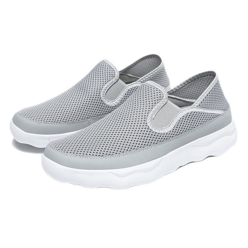 Damen Atmungsaktive Slip-On Sneakers aus Mesh mit flexiblem Dämpfungsbereich EB
