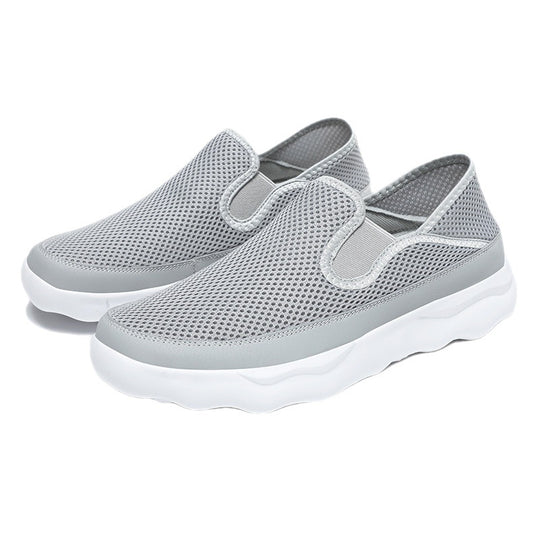 Damen Atmungsaktive Slip-On Sneakers aus Mesh mit flexiblem Dämpfungsbereich EB
