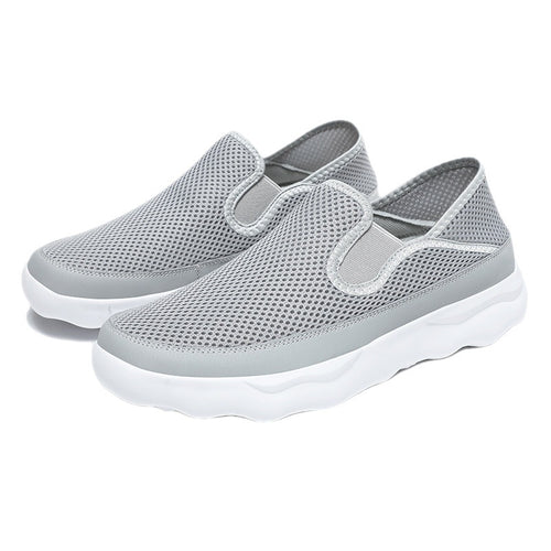 Damen Atmungsaktive Slip-On Sneakers aus Mesh mit flexiblem Dämpfungsbereich EB