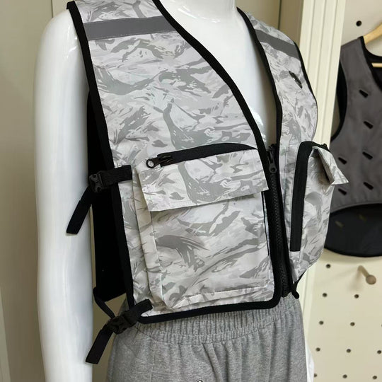Unisex nan beheizbare Thermoweste mit Akkufach, Power-Button und verstellbaren Gurten R&B