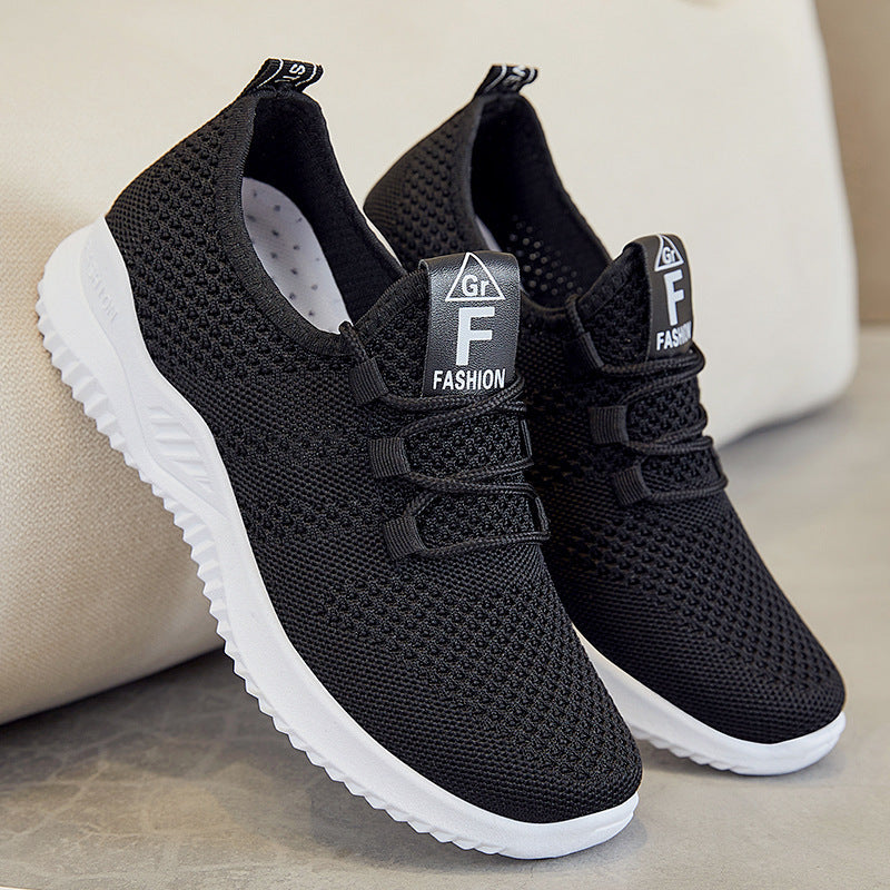 Damen Atmungsaktive Leichtgewicht Sneaker mit elastischem Obermaterial EB