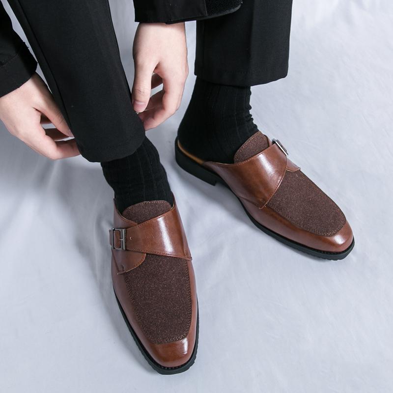 Damen Elegante Clogs mit Gürtelverschluss und gepolsterter Innensohle EB