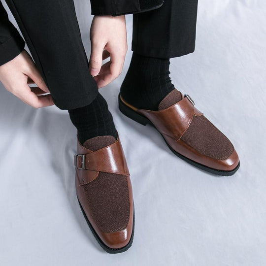 Damen Elegante Clogs mit Gürtelverschluss und gepolsterter Innensohle EB