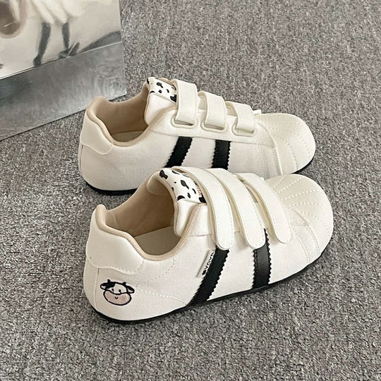 Damen Sportliche Sneakers mit praktischem Klettverschluss und atmungsaktiver Innenausstattung EB