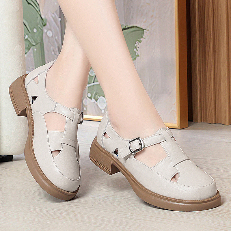 Damen Komfortable Schnürsandalen mit modischem Riemendesign EB