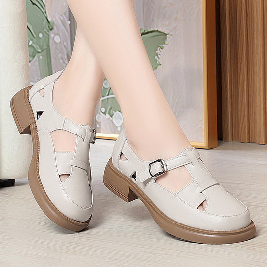 Damen Komfortable Schnürsandalen mit modischem Riemendesign EB