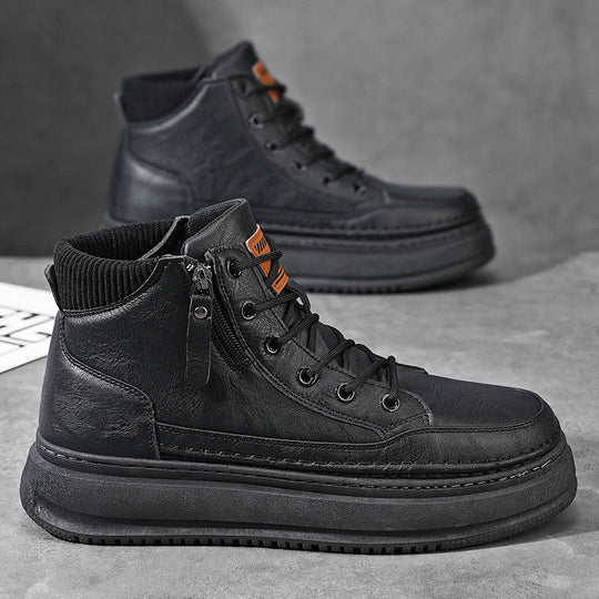 Damen High-Top Sneakers mit praktischem Reißverschluss und robustem Sohlenprofil EB