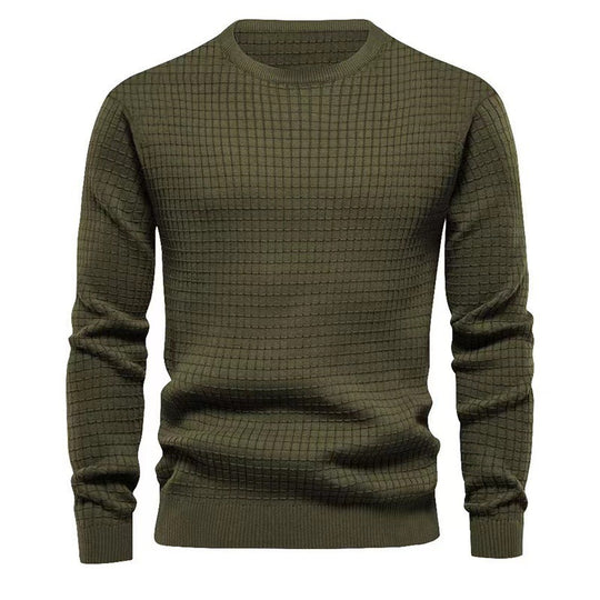 Herren strukturierter Langarmpullover EB